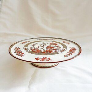 Copeland Spode India Tree Vintage China Cake Stand on Pedestal, Rare
